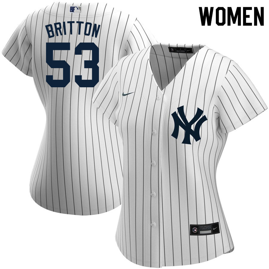 2020 Nike Women #53 Zack Britton New York Yankees Baseball Jerseys Sale-White